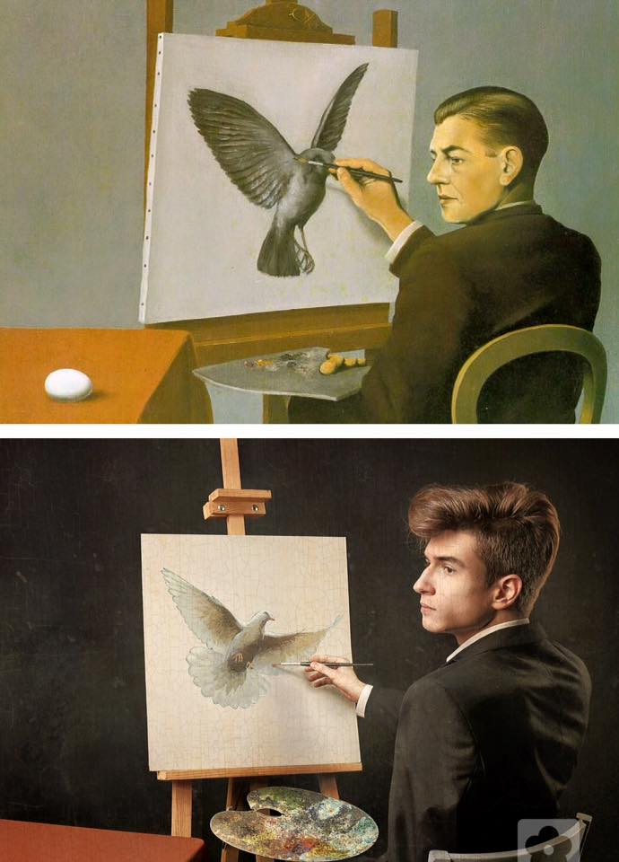 Rene Magritte, Autoportret 1936